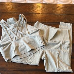 Athleta Sage Green Activewear Set
